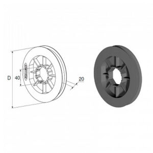 Шкив H 90 (DOORHAN) Артикул: H 90